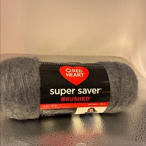 Red Heart Super Saver Brushed Yarn - Gray